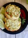 Three Cheese Avocado Salsa Buns (Air Fryer Baked)