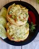 Three Cheese Avocado Salsa Buns (Air Fryer Baked)