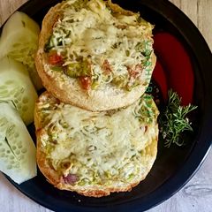 Three Cheese Avocado Salsa Buns (Air Fryer Baked) A picture of Three Cheese Avocado Salsa Buns (Air Fryer Baked).