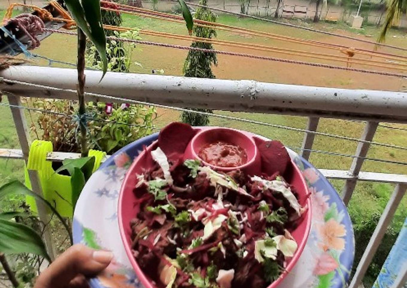 Beetroot cabbage Chinese pakoda innovative recipe