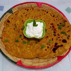 Leftover daal paratha A picture of Leftover daal paratha.