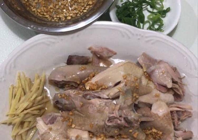 Bagaimana Membuat Nasi hainam dan ayam pacamke (rebus) yang Enak
