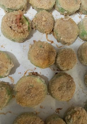 Una foto de Lonchas de Zucchini Rellenos de Chorizo