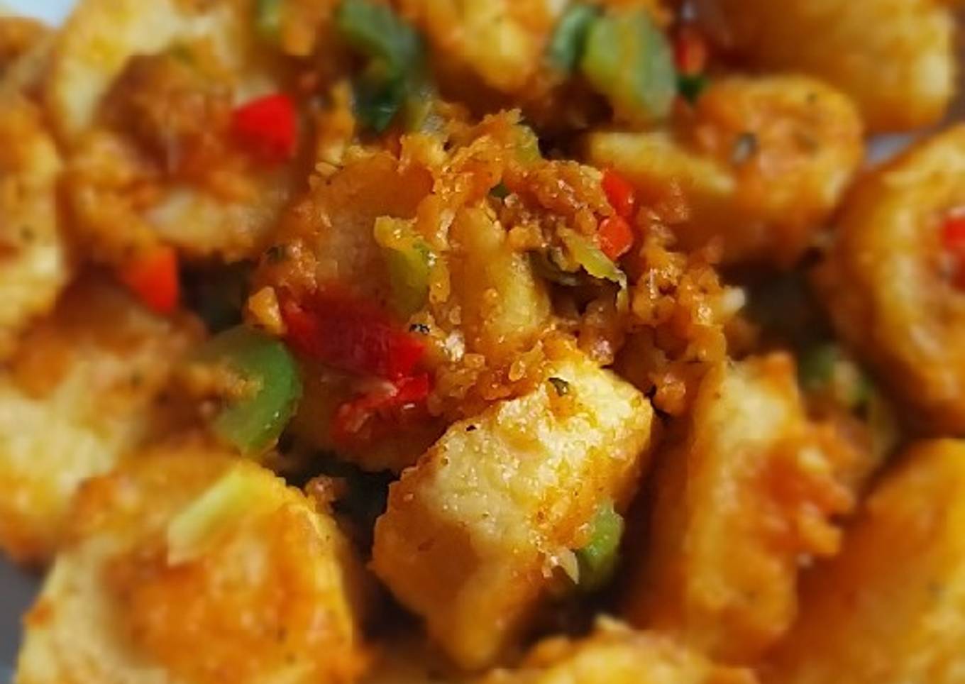 Tahu tofu masak cabe