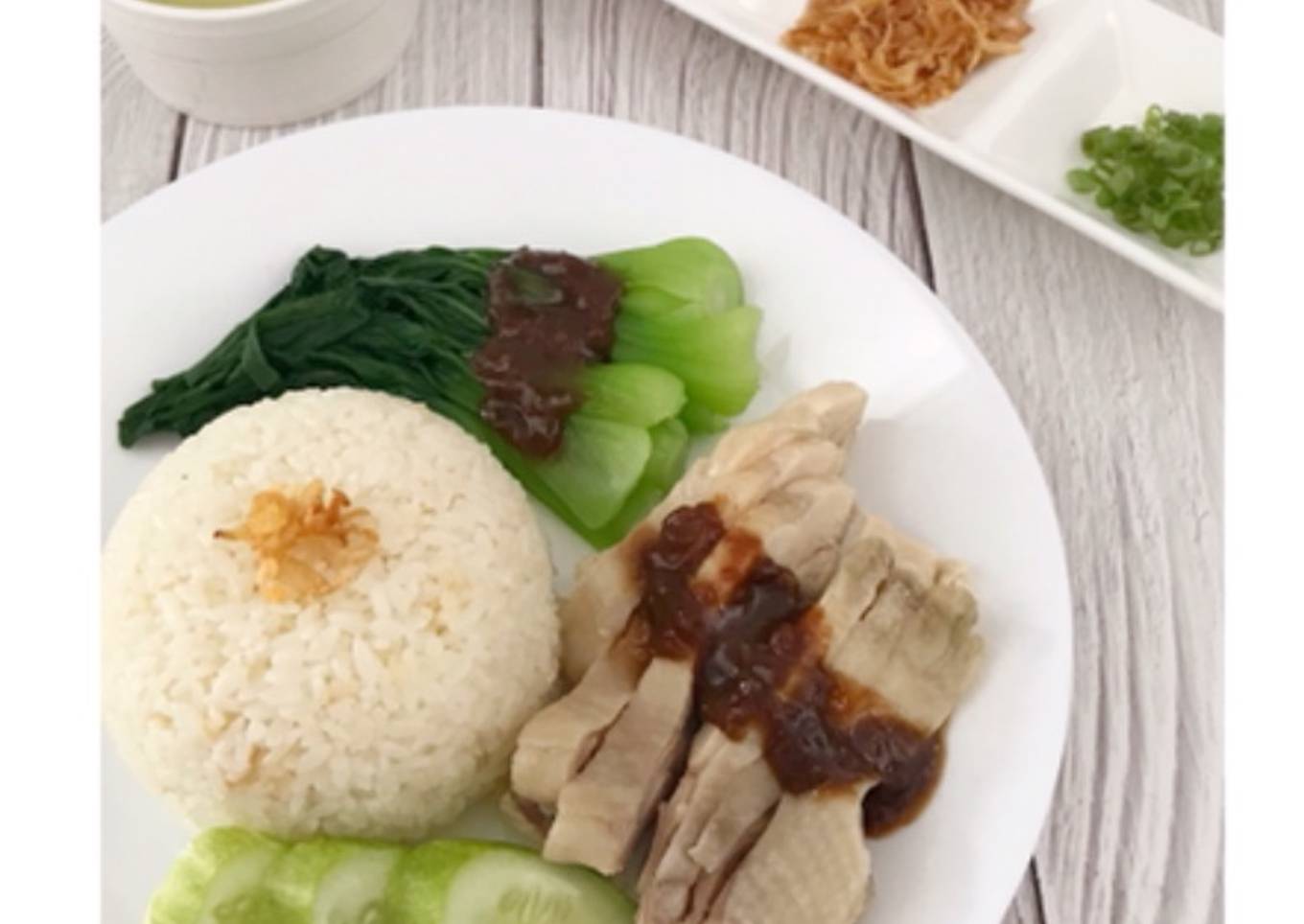 168. Chicken rice (hainan chicken rice) 🍗