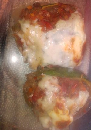Una foto de Zapallitos rellenos light