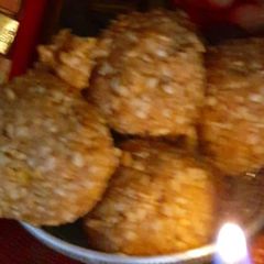 A picture of Tilkut ladoo.