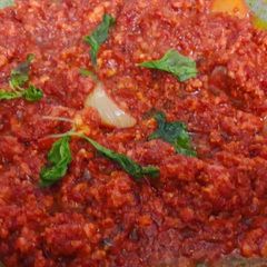 A picture of Beetroot, paneer bhurji.