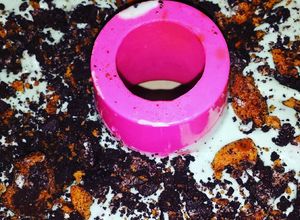 Una foto de Mantecado de Cookie monster homemade