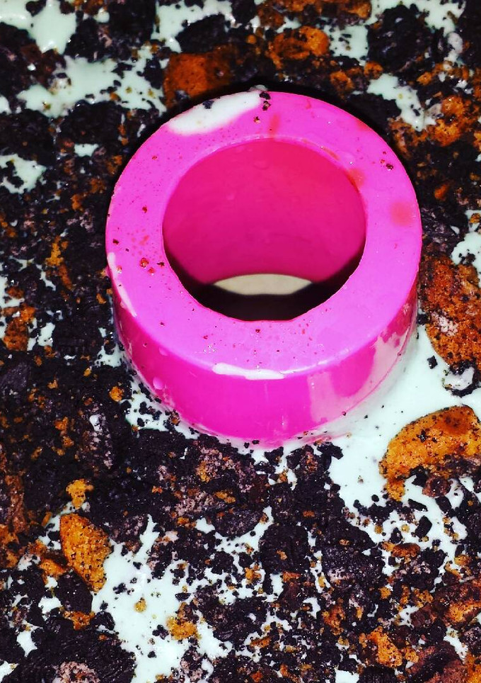 Una foto de Mantecado de Cookie monster homemade