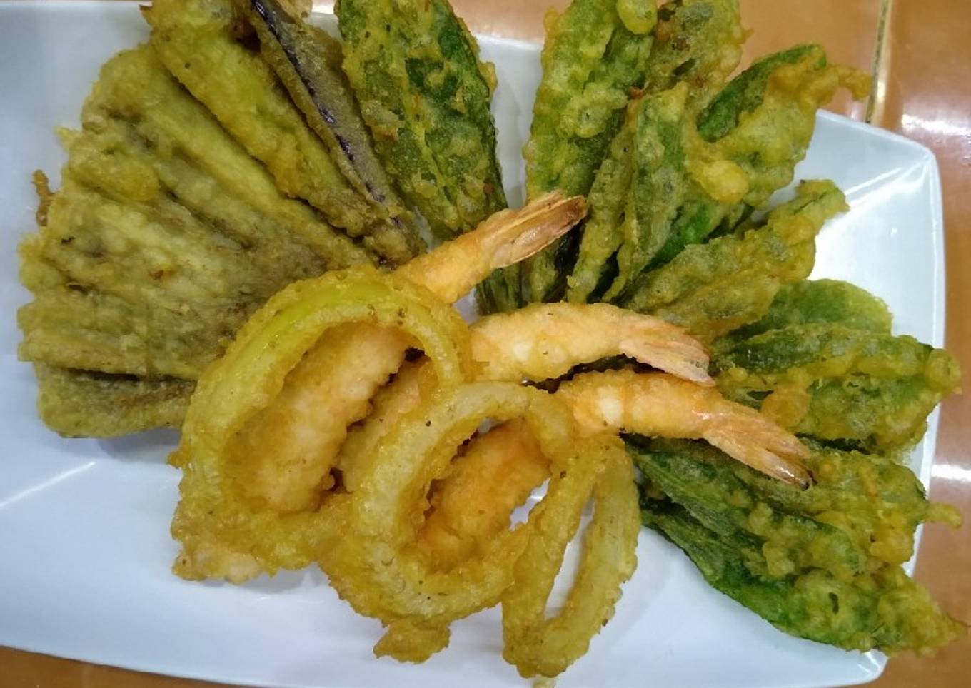 Tempura udang dan sayur