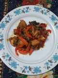 Pechuga de Pollo salteada con Vegetales Mixtos