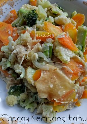 Foto resep Capcay Kembang tahu
