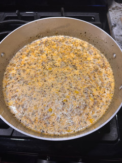 A picture of Vavo's Corn Chowder.