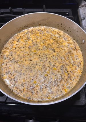 A picture of Vavo's Corn Chowder.