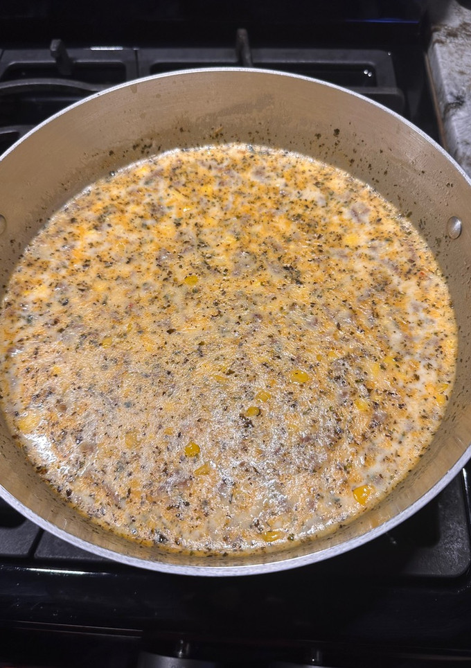 A picture of Vavo's Corn Chowder.