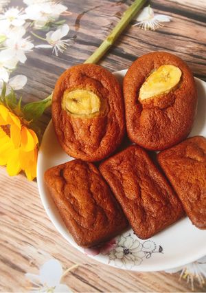 Hình của món Bánh bông lan chuối (nhanh và gọn 40 phút là có bánh ăn).