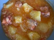 Una foto de carne con patatas thermomix