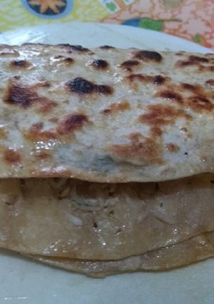 A picture of Mooli parantha.