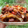 Cá bống cát kho tóp mỡ - Đọt bầu xào tỏi