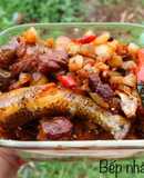 Cá bống cát kho tóp mỡ - Đọt bầu xào tỏi