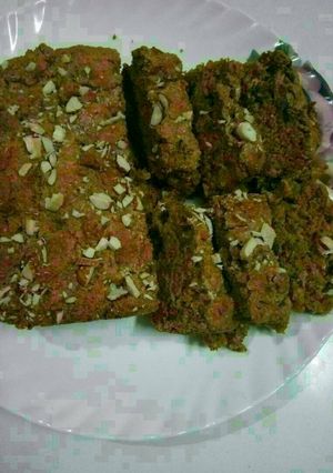 A picture of Whole Wheat Jaggery Fruit Cake.