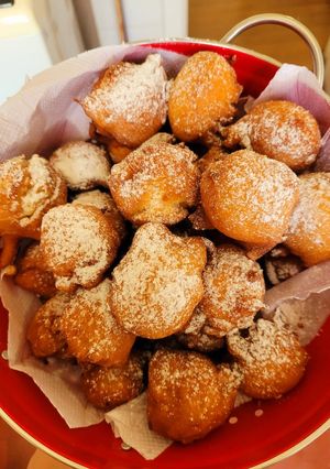 Una foto de Buñuelos de manzana
