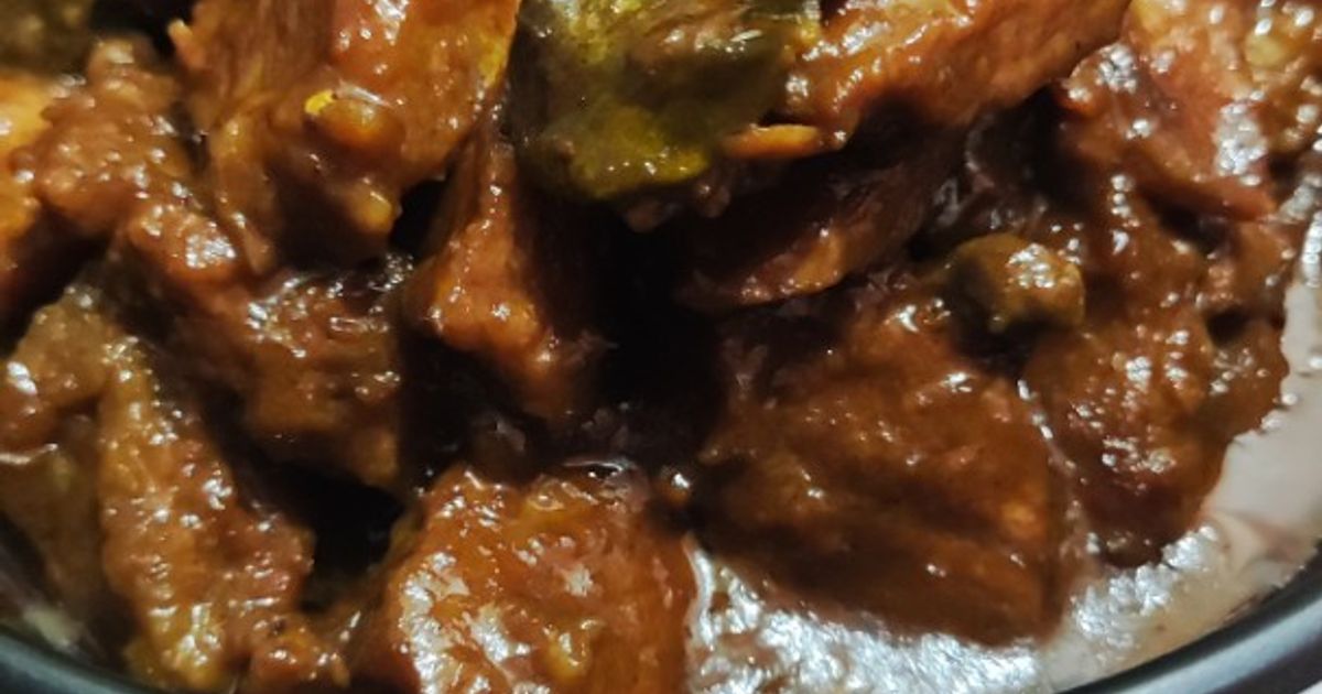 Rendang daging bumbu instan