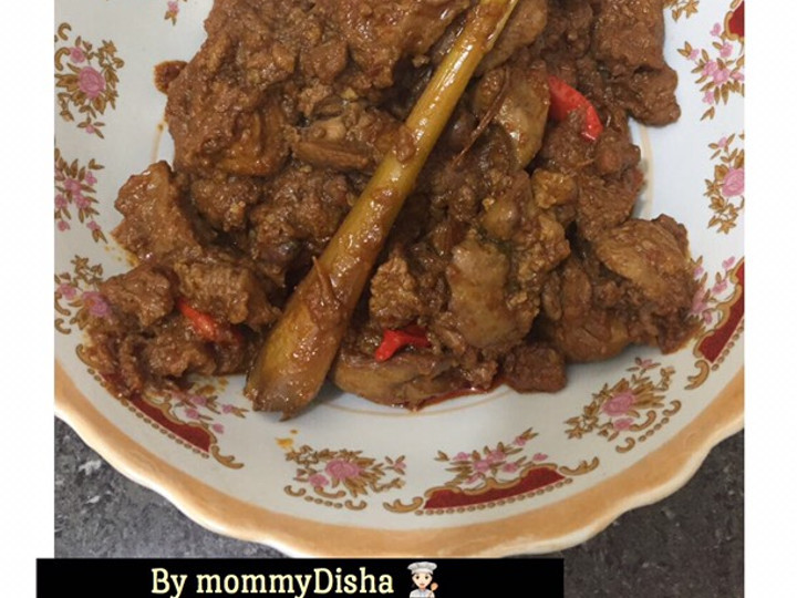 Resep Rendang daging + ati ayam (pedas enak) Anti Gagal