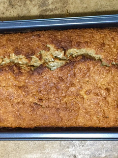 Una foto de Budín de manzana y coco