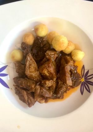 Una foto de Bondiola de cerdo con salsa barbacoa casera