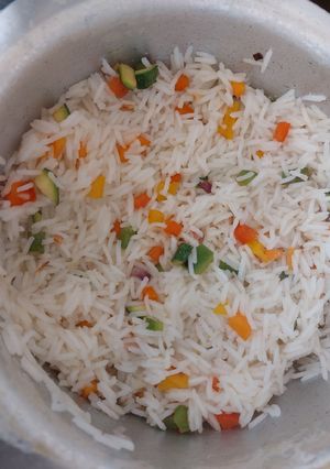A picture of Vegetable rice.