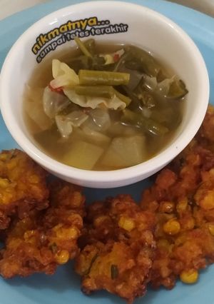 Foto resep Sayur Asem + Dadar Jagung