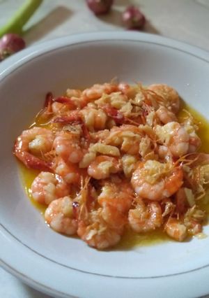 Foto resep Udang bawang putih goreng mentega