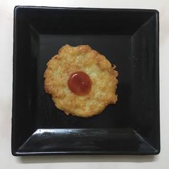 A picture of Potato cheese pancakes.