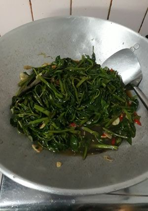 Foto resep Tumis kangkung terasi (W#43)