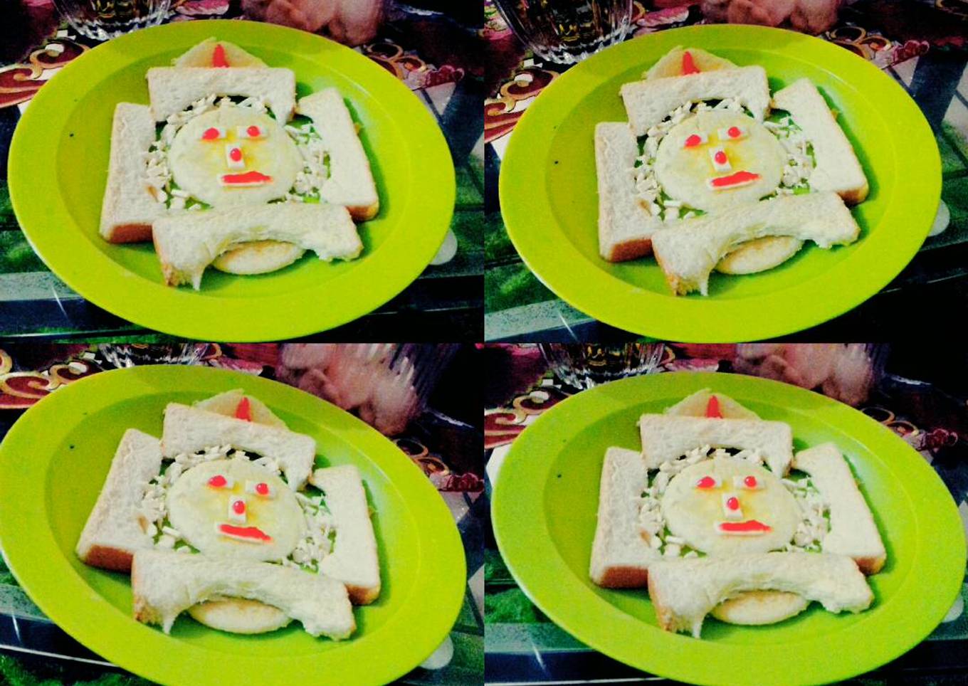 Bento Burger Roti Tawar Special