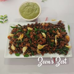 A picture of Kala Chana Koliwada/Black Chickpeas Koliwada.