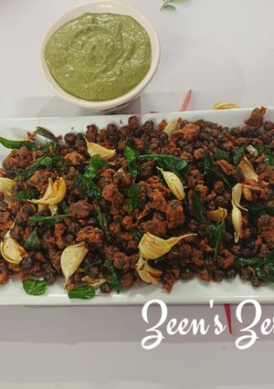 A picture of Kala Chana Koliwada/Black Chickpeas Koliwada.