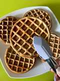 Waffles con proteína
