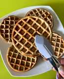 Waffles con proteína