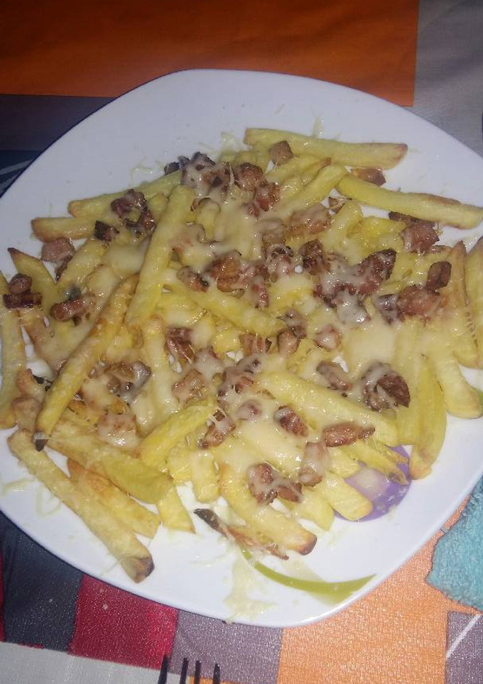 Una foto de Patatas cheese & bacon