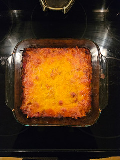 A picture of Beef & cheese hashbrown casserole.