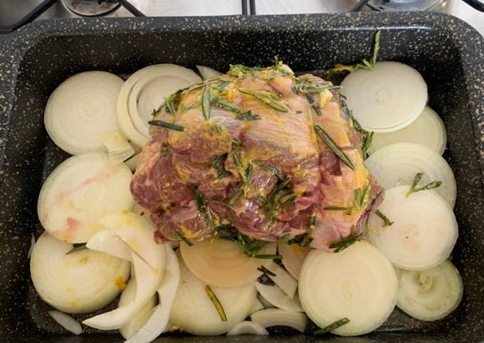 Step-by-Step Guide to Make Quick Slow roasted lamb shoulder