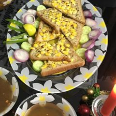 A picture of Corn toast.