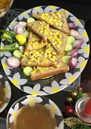 A picture of Corn toast.