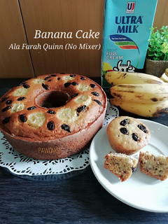 Foto resep 502.Banana Cake ala Farah Quinn (No. Mixer)