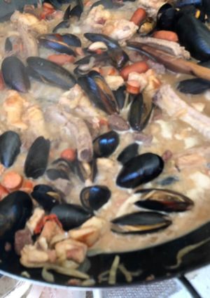 Una foto de Discada de carnes con mejillones