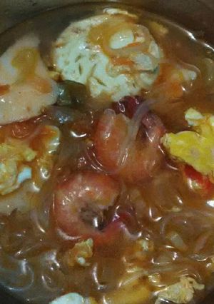 Foto resep Tom Yam Soun Udang rumahan ala kadar 🥘🍤
