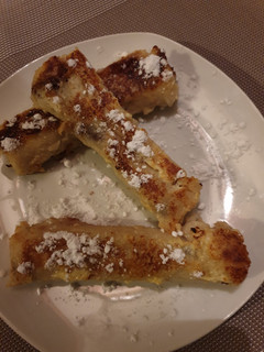 A picture of Nutella French Toast Roll-Ups with Sandwich Bread.